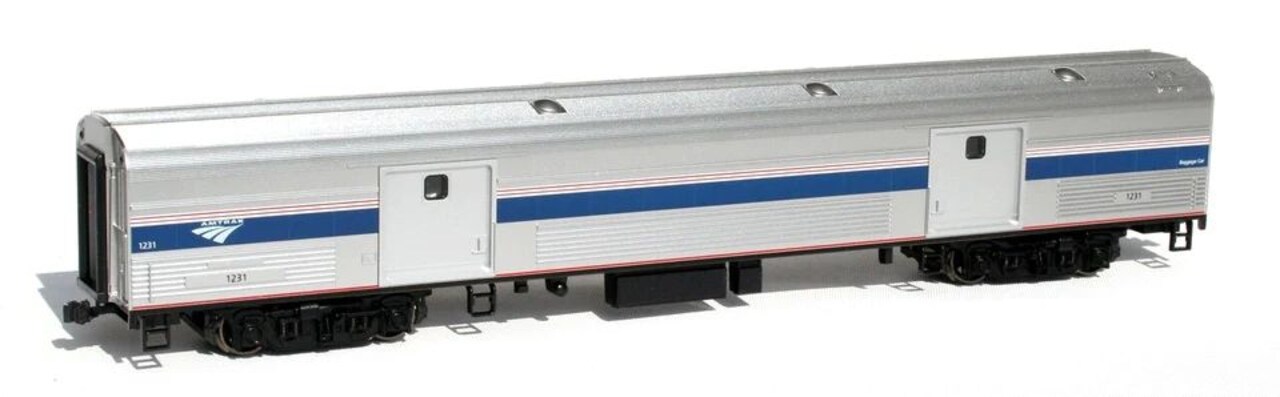 Kato HO-Scale Amtrak Baggage Car Phase VI #1231 Rolling Stock